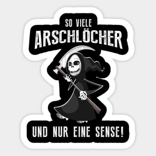 So viel Arschlöcher... Sticker